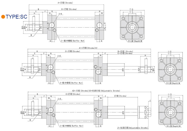 sc-400x900,sc-400x900-s,sc系列标准气缸